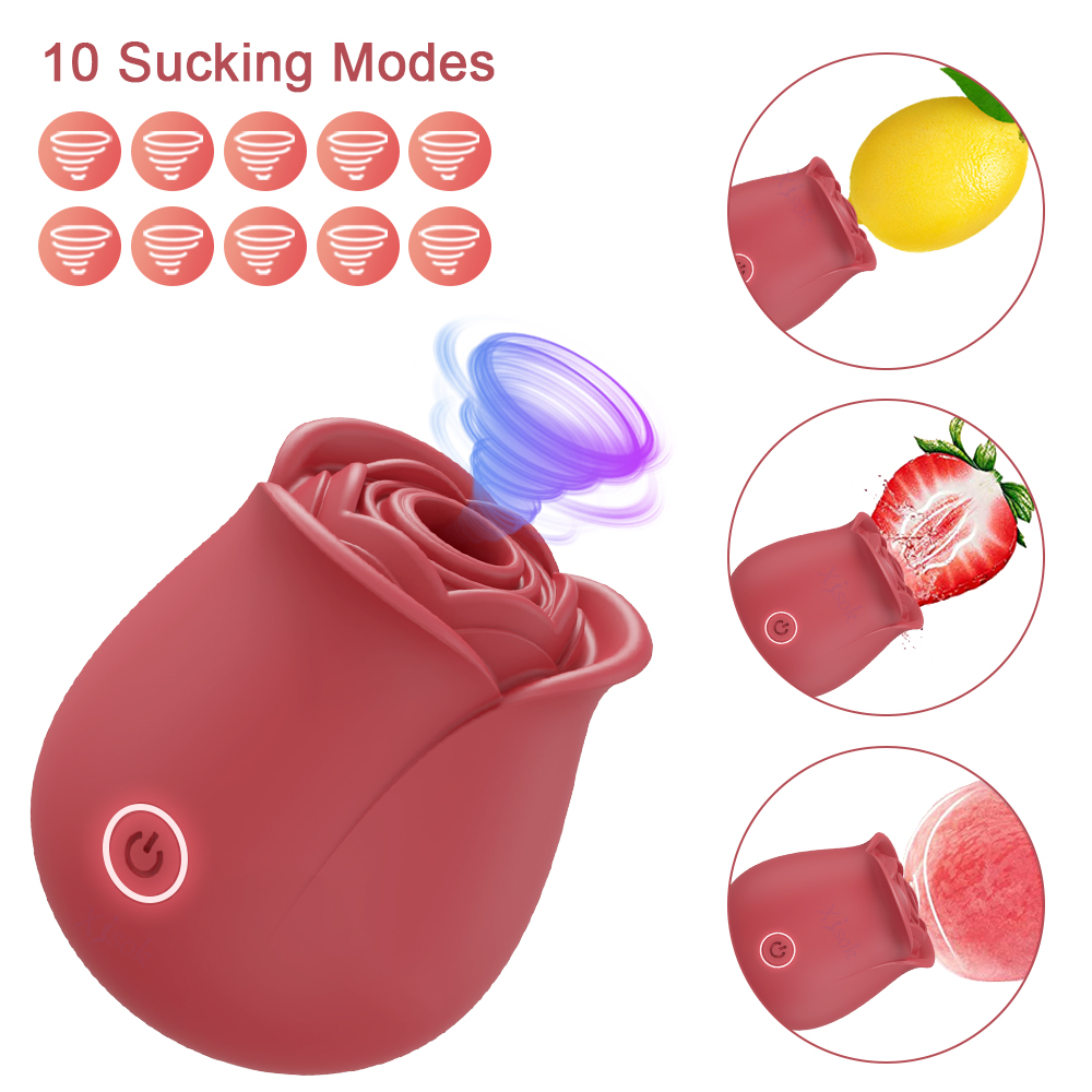 Rose-shape Vagina Sucking Vibr - Suction Machine Medical 评论和价格