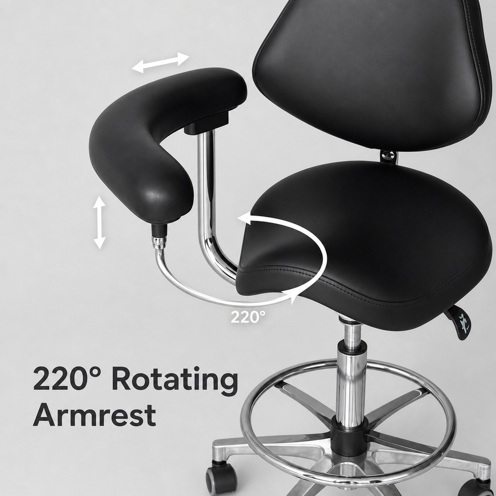 Mobile Saddle Chair Hydraulic  - Medical Lab Chair 评论和价格